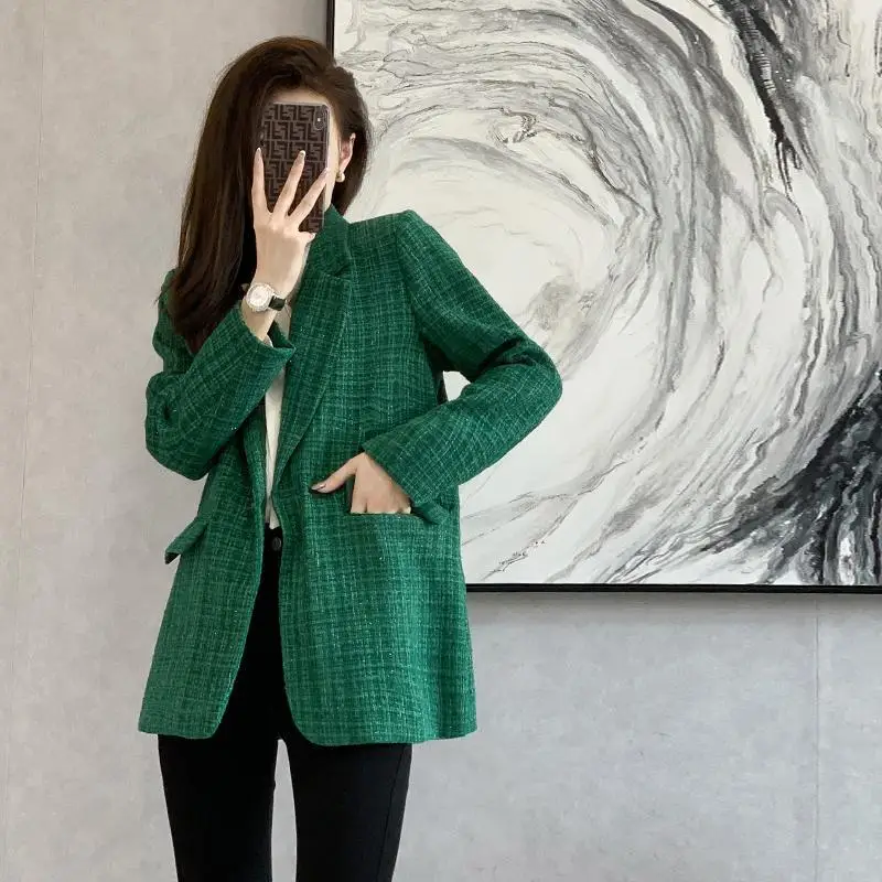 UNXX Casual and Versatile Petite Women's Suit Jacket, 2024 Spring New Style Petite Fragrance Green Plaid Suit Female Office Lady
UNXX Casual and Versatile Petite Women's Suit Jacket, 2024 Spring New Style Petite Fragrance Green Plaid Suit Female Office Lady