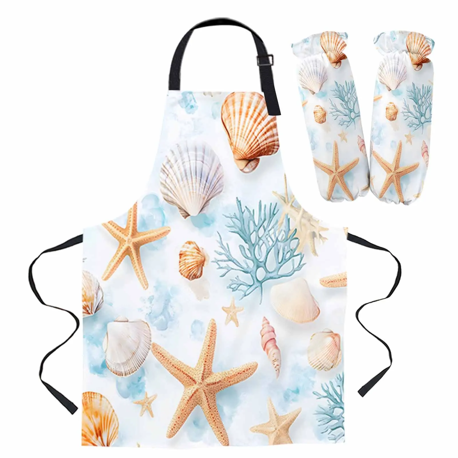 Фартук Ocean Coral Marine Creature, нарукавные перчатки для духовки, подушечки для приготовления пищи, выпечки, кухонные фартуки для женщин и детей
Фартук Ocean Coral Marine Creature, нарукавные перчатки для духовки, подушечки для приготовления пищи, выпечки, кухонные фартуки для женщин и детей