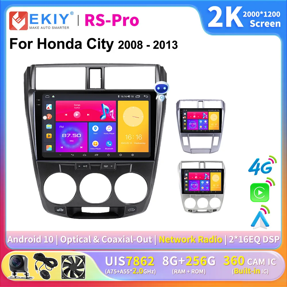 Автомагнитола EKIY CarPlay для Honda City 2008 2010 2011 2012 2013 Android стерео мультимедийный плеер 2K экран 2 Din GPS Navi HU
Автомагнитола EKIY CarPlay для Honda City 2008 2010 2011 2012 2013 Android стерео мультимедийный плеер 2K экран 2 Din GPS Navi HU