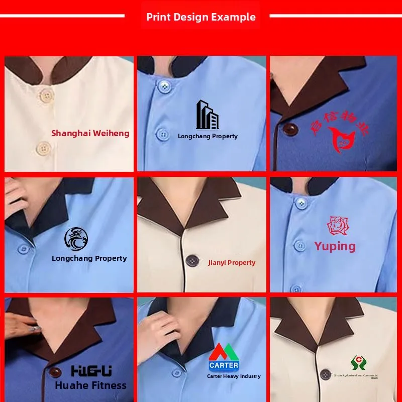 Summer ort Sve Hotel Maid orm Women's Proper Cleaning Workwear Cotton Blend Fabric Large Size Chef's Top
Summer ort Sve Hotel Maid orm Women's Proper Cleaning Workwear Cotton Blend Fabric Large Size Chef's Top