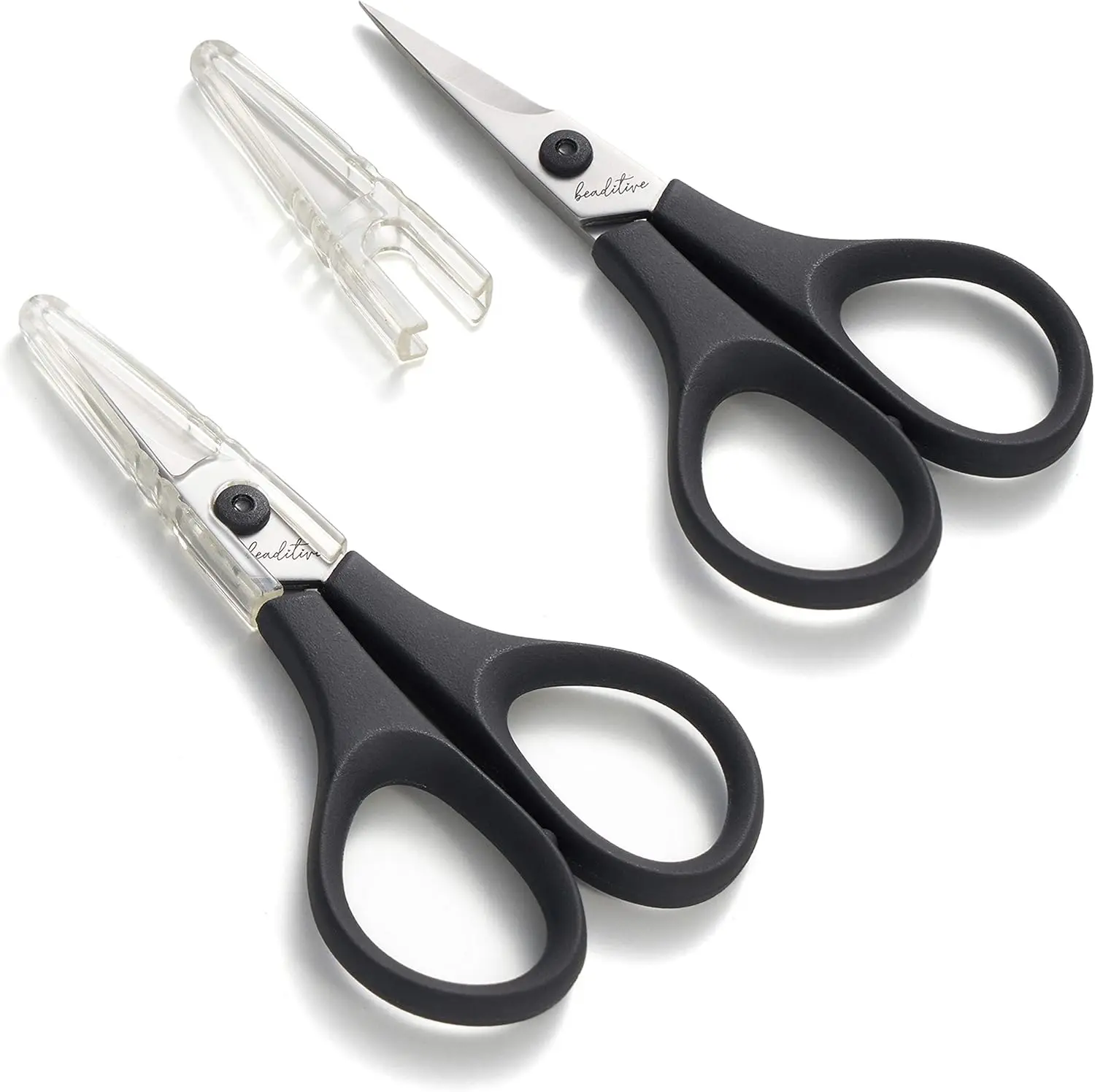 Lightweight Sewing & Embroidery Scissors Set (2 PC) - Stainless Steel, Protective Cover, 3.5 in - Multipurpose Crafting
Lightweight Sewing & Embroidery Scissors Set (2 PC) - Stainless Steel, Protective Cover, 3.5 in - Multipurpose Crafting
