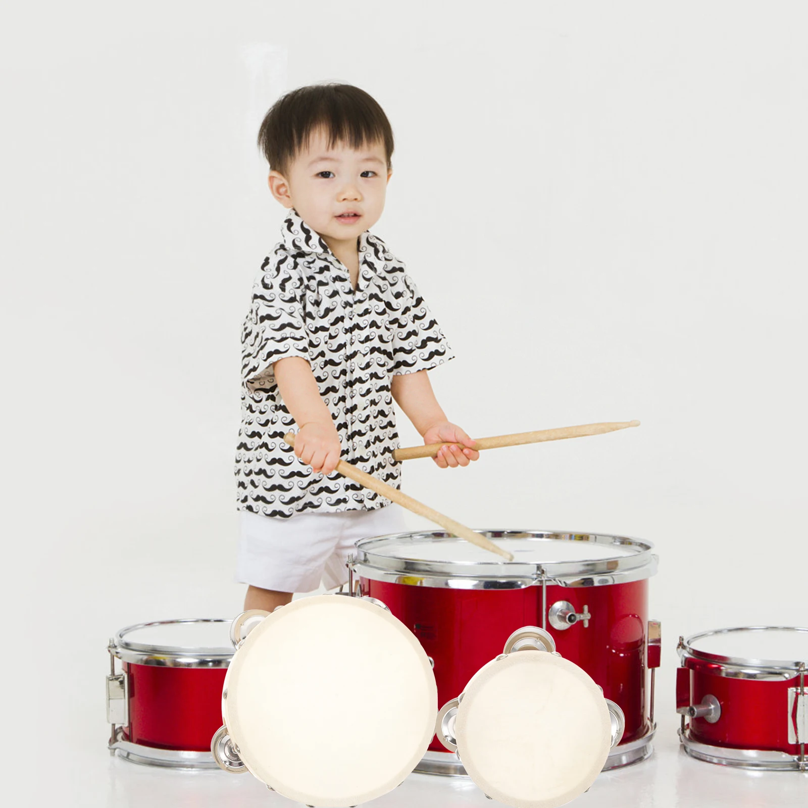 3pcs Tambourine 4 6 Inch 8 Inch H Drums Tambourine Musical Instrument Frame Drum Musical Instruments Adults Church Percussion
3pcs Tambourine 4 6 Inch 8 Inch H Drums Tambourine Musical Instrument Frame Drum Musical Instruments Adults Church Percussion