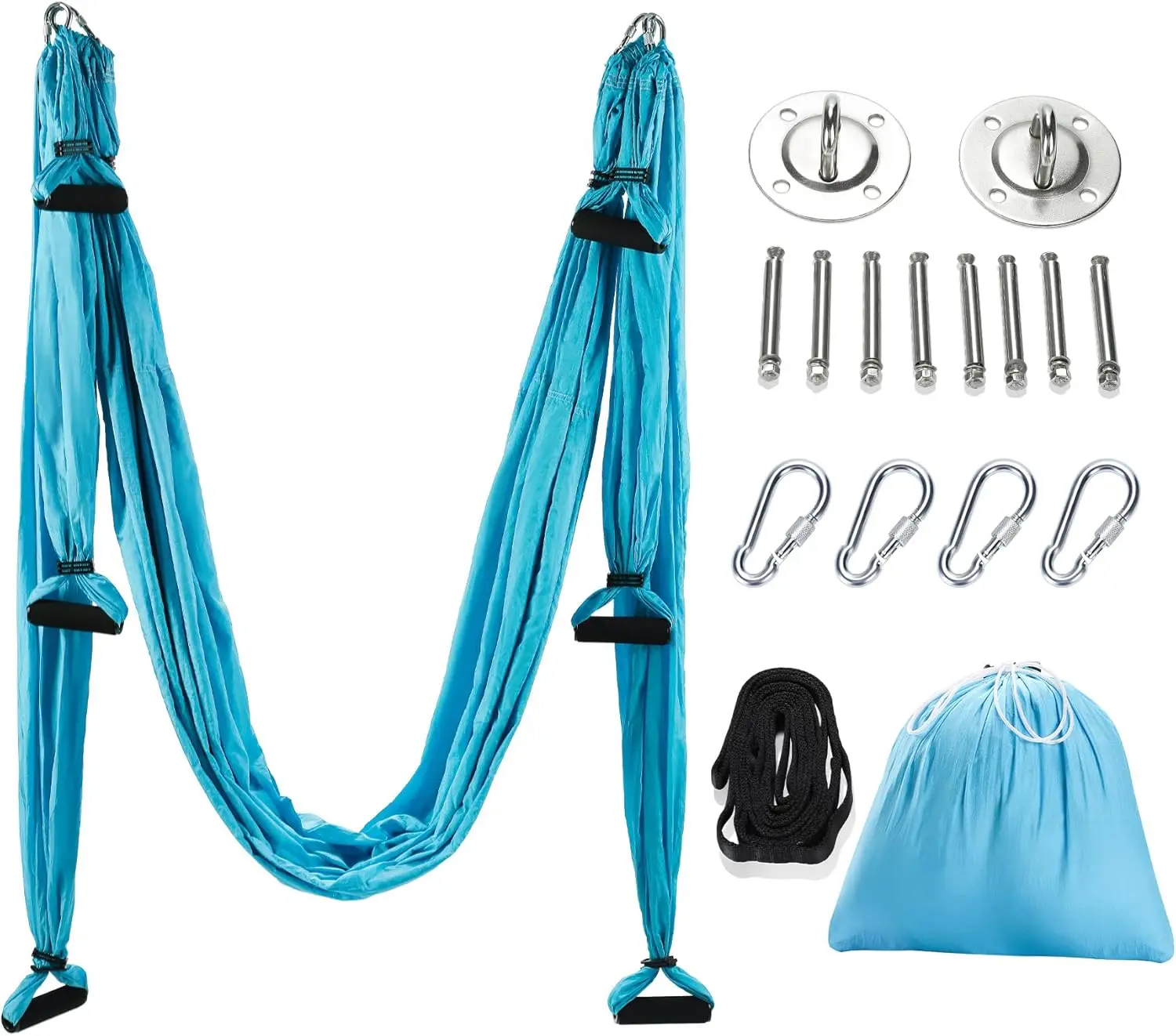 Aerial Yoga Swing Sling Kit with Extensions and Mounting for Inversion Equipment
Aerial Yoga Swing Sling Kit with Extensions and Mounting for Inversion Equipment