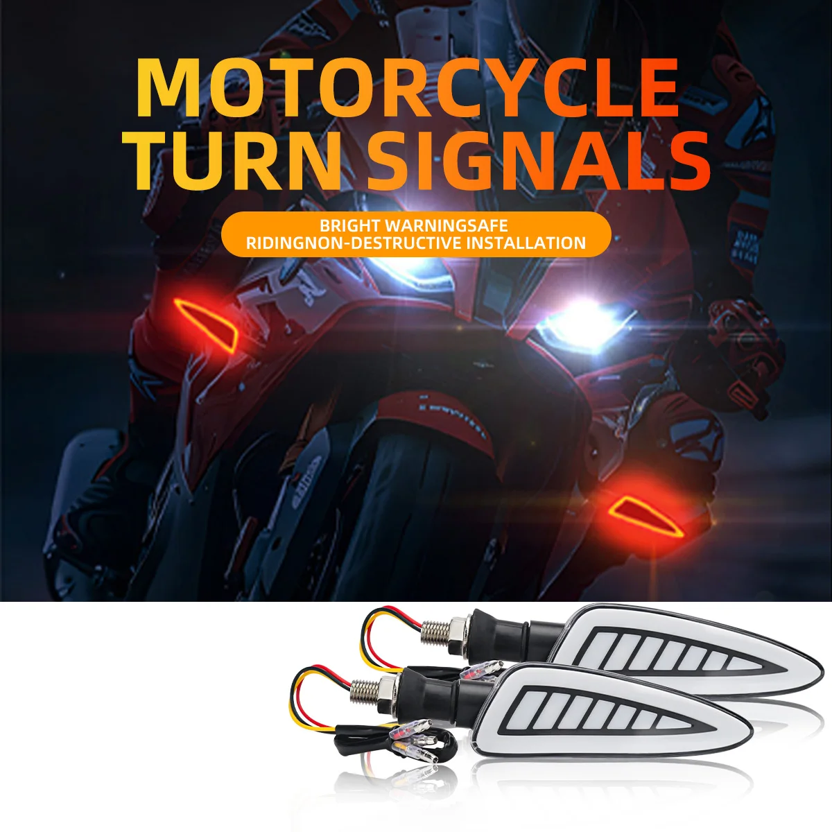 1Pair 12V Motorcycle Turn Signal Lights Dual Color Flashing Indicator Lights LED License Plate Lamp Daytime Running Light
1Pair 12V Motorcycle Turn Signal Lights Dual Color Flashing Indicator Lights LED License Plate Lamp Daytime Running Light