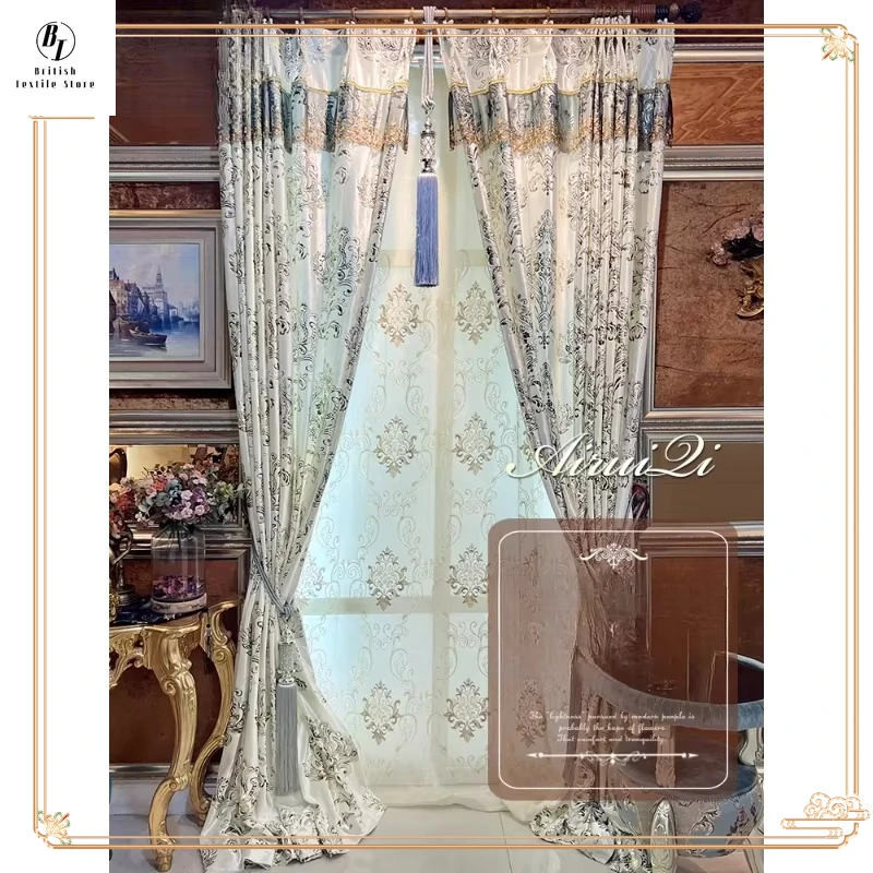 European Vintage White Velvet Embroidered Tulle Luxury Curtains for Living Room Bedroom Elegant Custom Window Blackout Dining
European Vintage White Velvet Embroidered Tulle Luxury Curtains for Living Room Bedroom Elegant Custom Window Blackout Dining