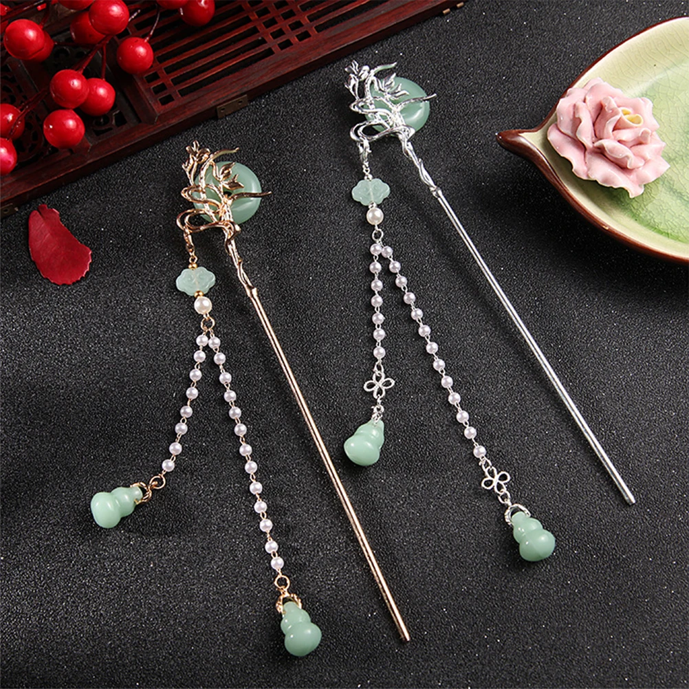 2 шт., стеклянная шпилька в древнем стиле, металлические палочки для булочек, кисточка, китайские аксессуары для волос, держатель для булочек, шиньон, булавка для женщин, длинные волосы
2 шт., стеклянная шпилька в древнем стиле, металлические палочки для булочек, кисточка, китайские аксессуары для волос, держатель для булочек, шиньон, булавка для женщин, длинные волосы
