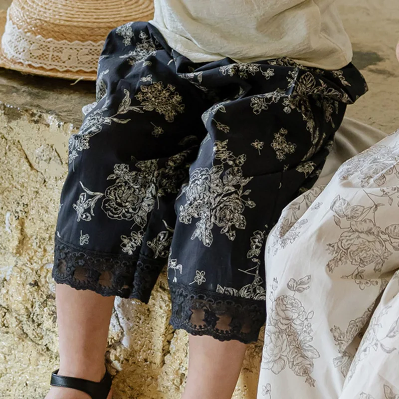Girl Pants 2024 Summer New French Cotton Flower Thin Retro Lace Casual Simple Fashion Loose Sweet Korean Active Vintage Princess
Girl Pants 2024 Summer New French Cotton Flower Thin Retro Lace Casual Simple Fashion Loose Sweet Korean Active Vintage Princess