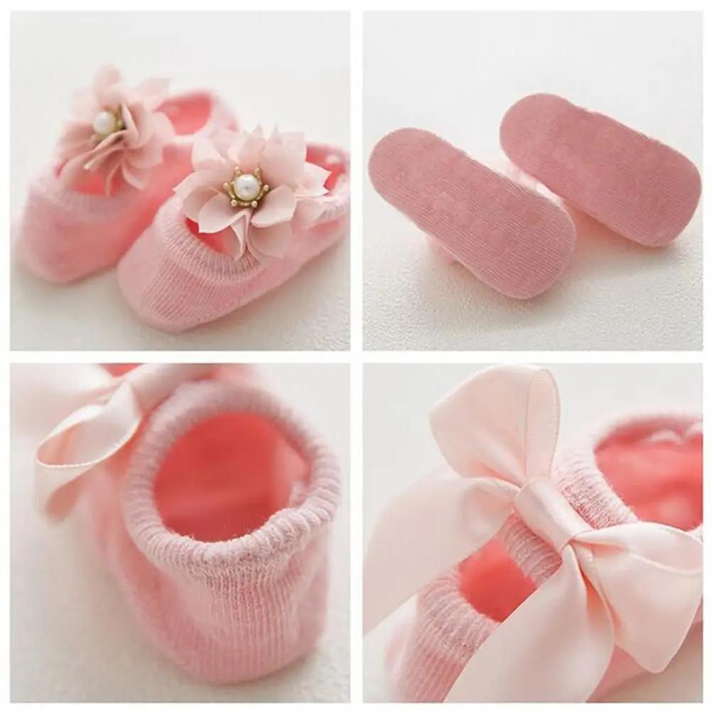 1 Pair Baby Cotton Socks for Girl Toddler Newborn Infant Anti Lace Flower Bow Tie Floor Socks - Size (Pink, Random Style)
1 Pair Baby Cotton Socks for Girl Toddler Newborn Infant Anti Lace Flower Bow Tie Floor Socks - Size (Pink, Random Style)