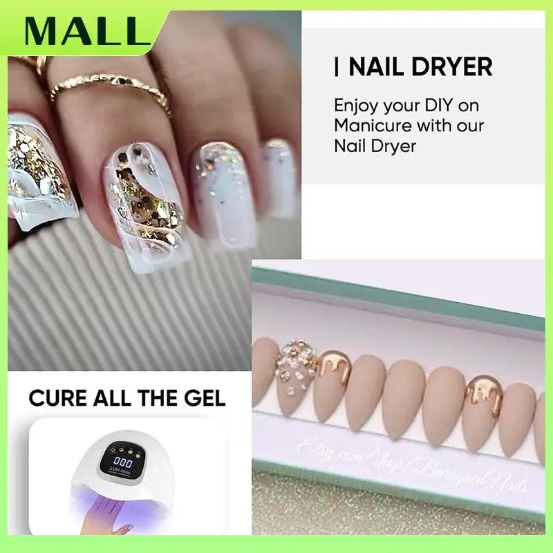 MALL УФ светодиодная сушилка для ногтей, маникюрная машина для отверждения гель-лака, лампа для ногтей с датчиком, вилка стандарта США
MALL УФ светодиодная сушилка для ногтей, маникюрная машина для отверждения гель-лака, лампа для ногтей с датчиком, вилка стандарта США