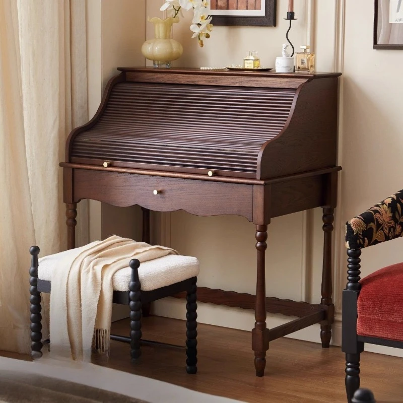 Solid wood dresser chest bedroom furniture antique dressing table including stool
Solid wood dresser chest bedroom furniture antique dressing table including stool