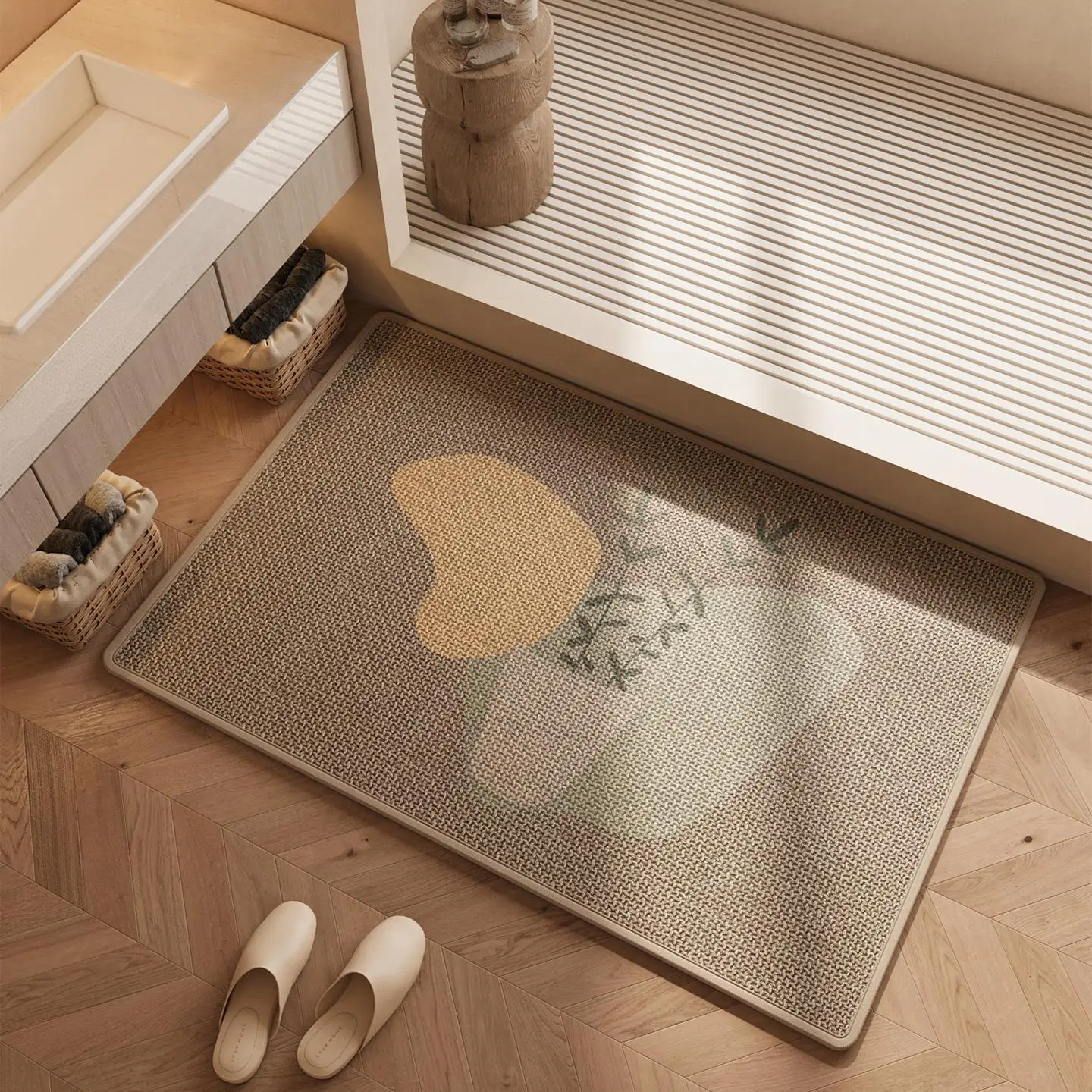 Bathroom Mat Toilet Shower Entrance Quick Dry Foot Wipe Carpet Non Slip Pad No Wash Modern Rectangular Home Rug Geometric Pat...
Bathroom Mat Toilet Shower Entrance Quick Dry Foot Wipe Carpet Non Slip Pad No Wash Modern Rectangular Home Rug Geometric Pat...