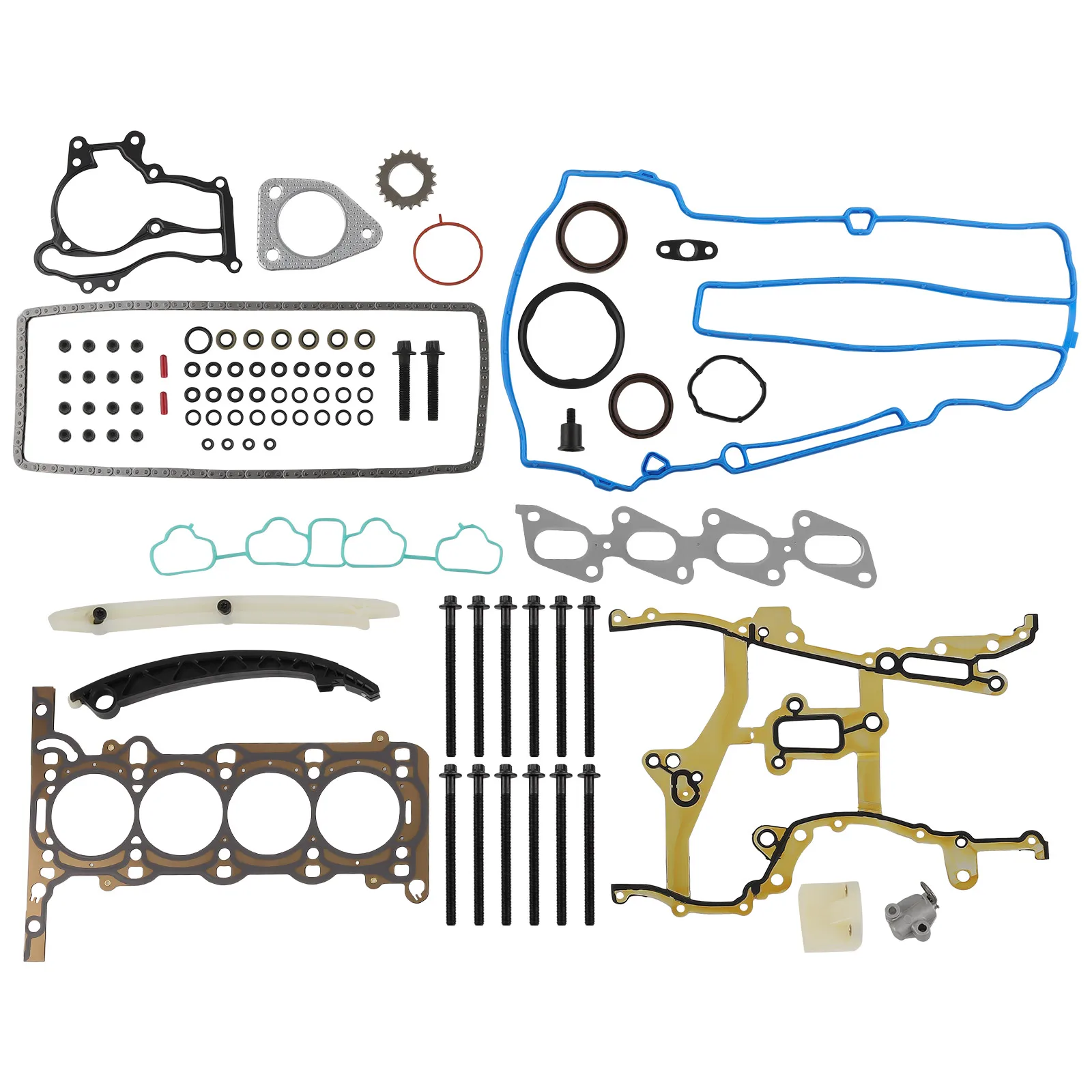 Комплект болтов для прокладки головки блока цилиндров и цепи ГРМ для Chevrolet Trax 1.4L Turbo DOHC
Комплект болтов для прокладки головки блока цилиндров и цепи ГРМ для Chevrolet Trax 1.4L Turbo DOHC