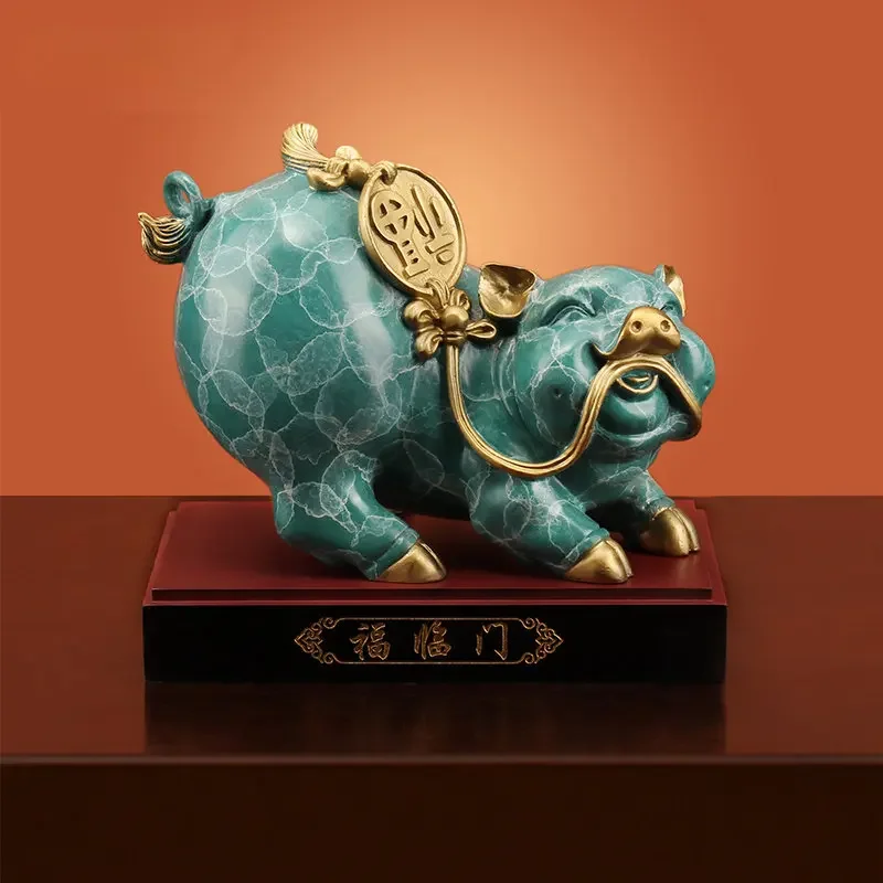 Fu Linmen Copper Pig Decoration Pure Copper Fortune Zodiac Pig Feng Shui Home Wine Cabinet Creative Decorative Crafts
Fu Linmen Copper Pig Decoration Pure Copper Fortune Zodiac Pig Feng Shui Home Wine Cabinet Creative Decorative Crafts
