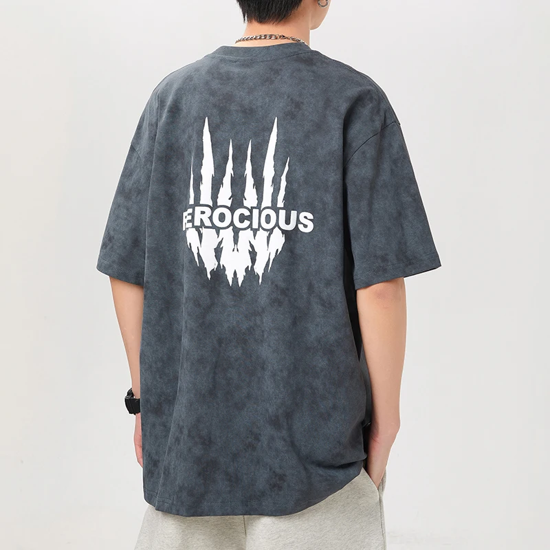 Loose plus Size T-shirt Men's Summer Heavy Washed American Street Trend Hip Hop Style Printed Boys' Top Clothes
Loose plus Size T-shirt Men's Summer Heavy Washed American Street Trend Hip Hop Style Printed Boys' Top Clothes