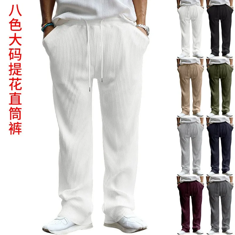Men Baggy Pants For Man Jacquard Stripe Trousers Straight Leg Wide Leg Casual Pants Mid Waist Sweatpants Oversized Fit Loose Fit
Men Baggy Pants For Man Jacquard Stripe Trousers Straight Leg Wide Leg Casual Pants Mid Waist Sweatpants Oversized Fit Loose Fit