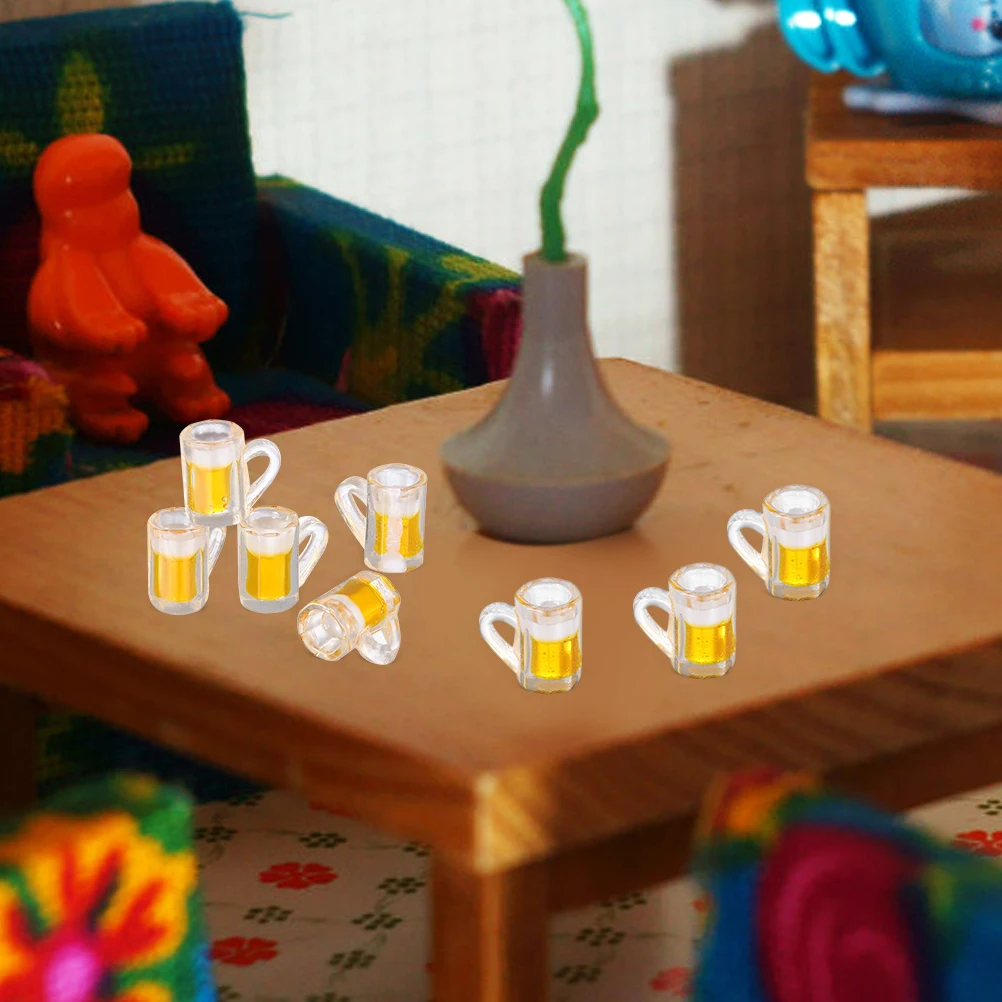 24 Pcs Mini Beer Mug Decoration for Dollhouses Cup Items Toy Room Micro Landscape Cups Glass Accessories Resin
24 Pcs Mini Beer Mug Decoration for Dollhouses Cup Items Toy Room Micro Landscape Cups Glass Accessories Resin
