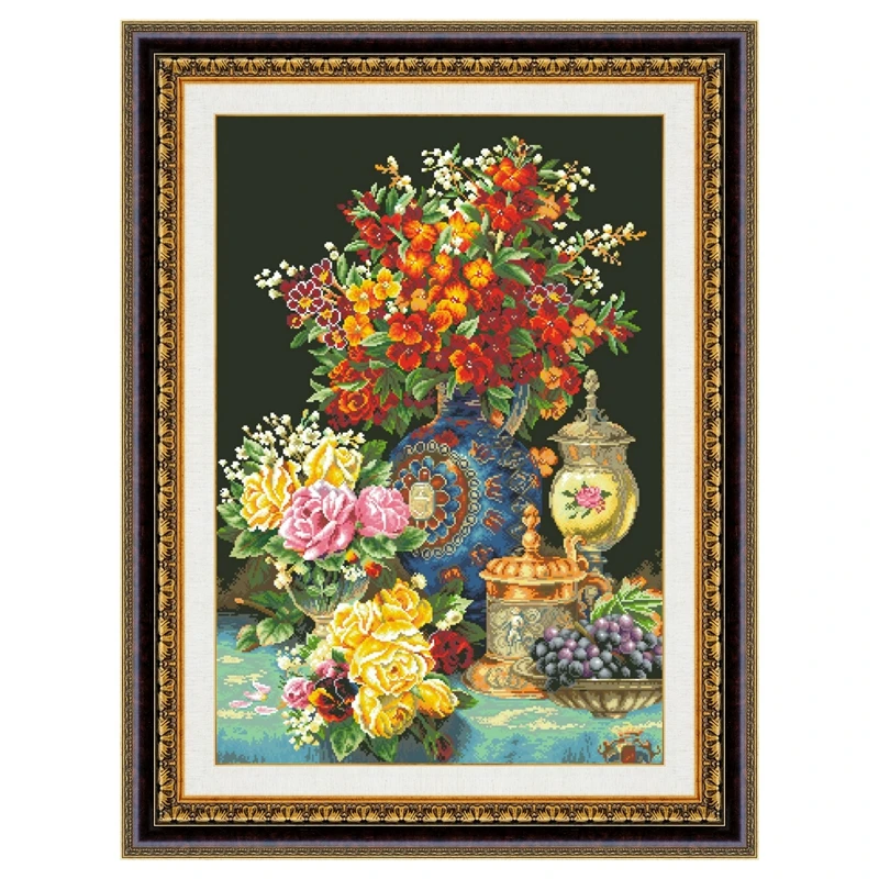 Flowers and grapes cross embroidery kit flower pattern design 18ct 14ct 11ct unprint canvas Cross-stitch DIY needlework
Flowers and grapes cross embroidery kit flower pattern design 18ct 14ct 11ct unprint canvas Cross-stitch DIY needlework