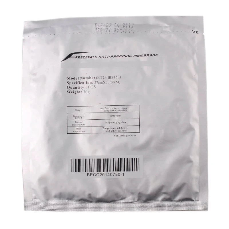 10 Pieces Anti Freeze Membranes Cryo Pad Bag Antifreeze Membran For Cold Therapy Unisex
10 Pieces Anti Freeze Membranes Cryo Pad Bag Antifreeze Membran For Cold Therapy Unisex