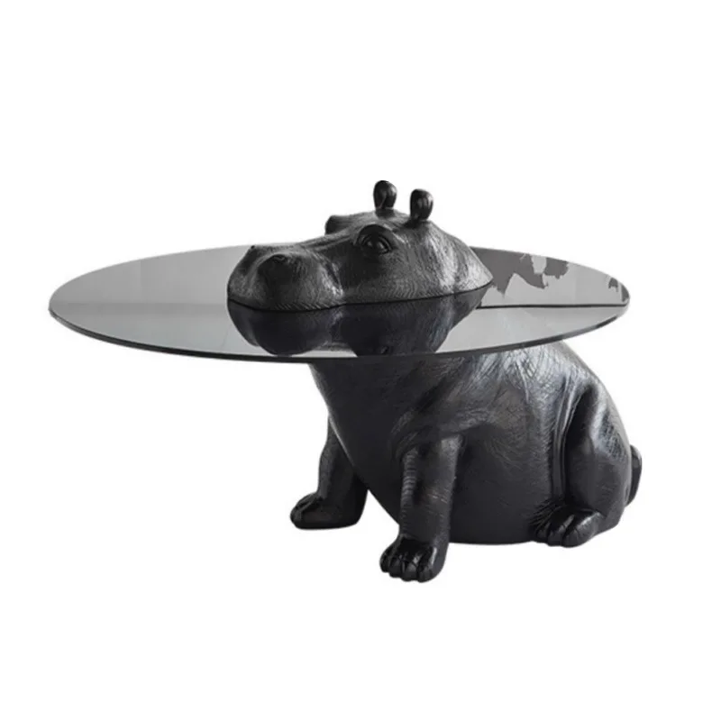 Coffee table tempered glass round personalized Italian high-end minimalist creative designer animal shape small apartment
Coffee table tempered glass round personalized Italian high-end minimalist creative designer animal shape small apartment