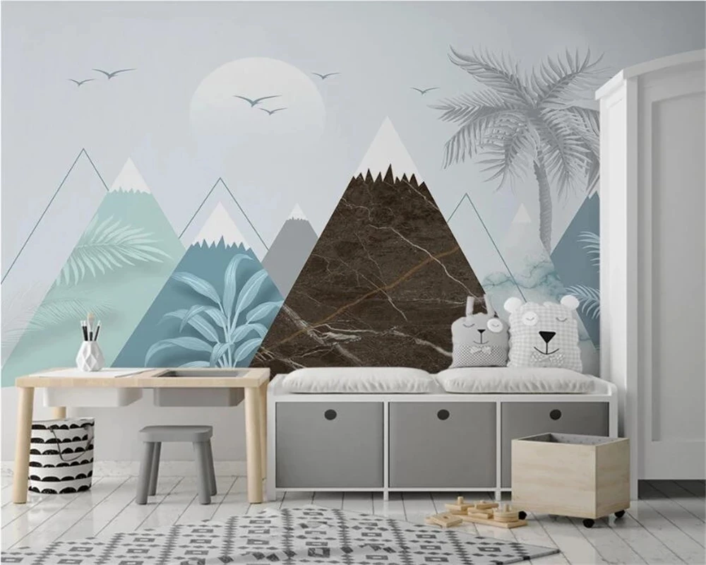 Customized wallpaper 3D geometric triangle tropical plants bedroom mural Living room sofa TV background wall restaurant mountain
Customized wallpaper 3D geometric triangle tropical plants bedroom mural Living room sofa TV background wall restaurant mountain