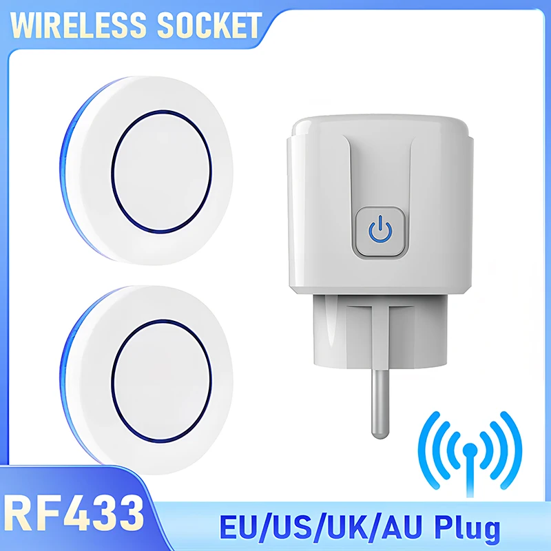 Remote Control Wireless Socket RF433MHz, EU/US/UK/AU Plug, No Wiring Needed, for Home/Lamp/Heater,Remote control switch kit
Remote Control Wireless Socket RF433MHz, EU/US/UK/AU Plug, No Wiring Needed, for Home/Lamp/Heater,Remote control switch kit