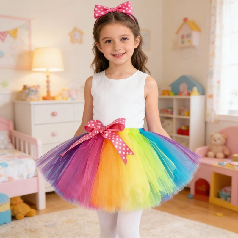 Rainbow Tutu Skirt for Baby Girls Birthday Photoshoot Costumes Princess Tulle Skirts for Kids Toddler Candy Fluffly Ballet Tutus
Rainbow Tutu Skirt for Baby Girls Birthday Photoshoot Costumes Princess Tulle Skirts for Kids Toddler Candy Fluffly Ballet Tutus