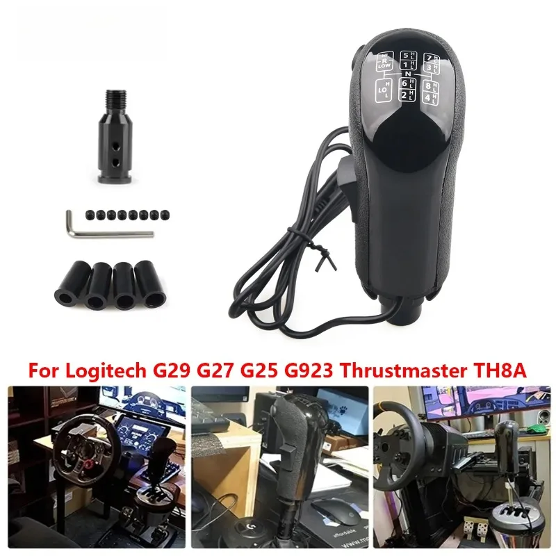 For Logitech G29 G27 G25 Thrustmaster TH8A Truck Simulator PC USB Gearshift Knob High Low Gear Shifter Knob
For Logitech G29 G27 G25 Thrustmaster TH8A Truck Simulator PC USB Gearshift Knob High Low Gear Shifter Knob