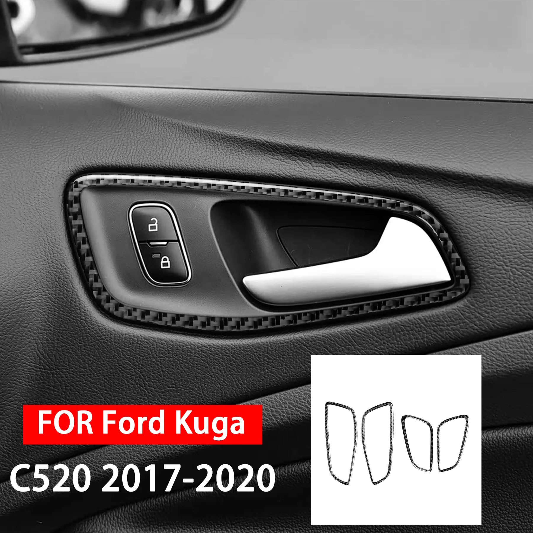 For Ford Kuga C520 2017 2018 2019 2020 Carbon Fiber Door Handle Switch Panel Frame Decor Car Interior Accessories Sticker
For Ford Kuga C520 2017 2018 2019 2020 Carbon Fiber Door Handle Switch Panel Frame Decor Car Interior Accessories Sticker