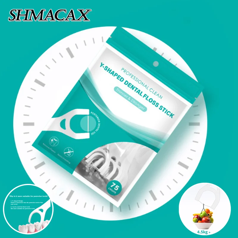 75 Pick Thorough Cleaning Easy Reach Floss Picks Easy To Reach Both Back Teeth And Front Teeth Tail Attached Extra Pick 
75 Pick Thorough Cleaning Easy Reach Floss Picks Easy To Reach Both Back Teeth And Front Teeth Tail Attached Extra Pick