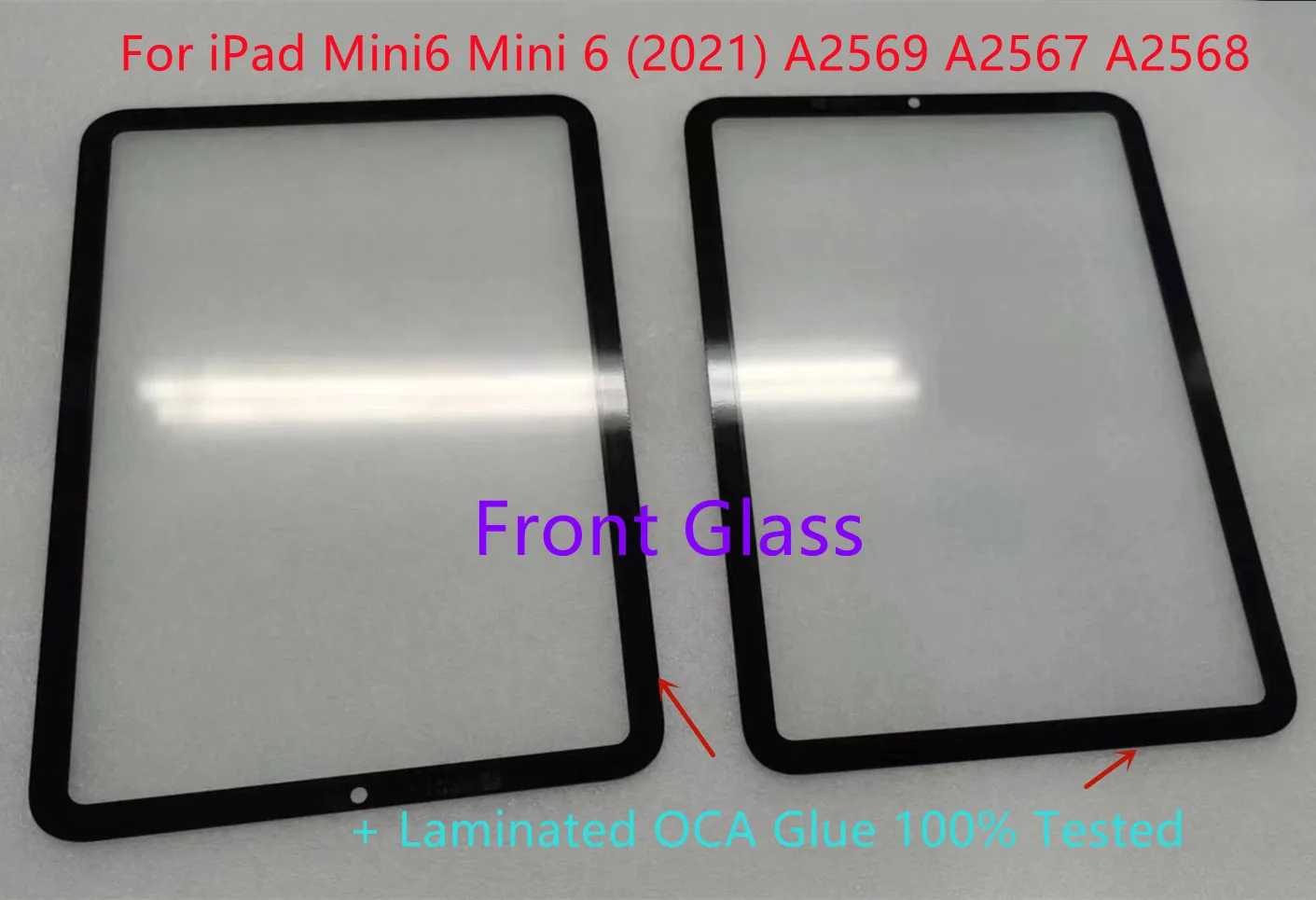 New 8.3 Inch For iPad Mini6 Mini 6 (2021) A2567 A2568 A2569 Touch Screen Panel Front Glass With OCA Glue 100% Tested
New 8.3 Inch For iPad Mini6 Mini 6 (2021) A2567 A2568 A2569 Touch Screen Panel Front Glass With OCA Glue 100% Tested