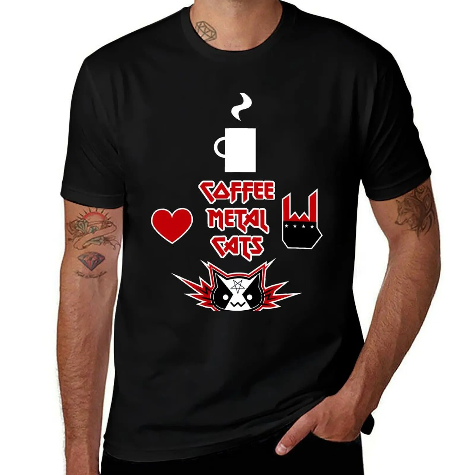 Coffee, Metal, Cats = LOVE T-Shirt plus sizes luxury t-shirt sweat luxury designer men t shirt
Coffee, Metal, Cats = LOVE T-Shirt plus sizes luxury t-shirt sweat luxury designer men t shirt