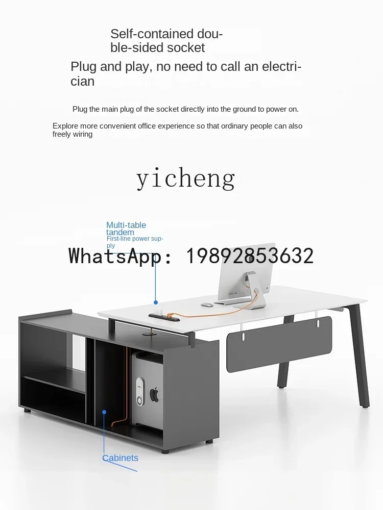 XL Desk Simple Modern Manager Executive Desk and Chair Combined Office Furniture Office Desk for Boss
XL Desk Simple Modern Manager Executive Desk and Chair Combined Office Furniture Office Desk for Boss