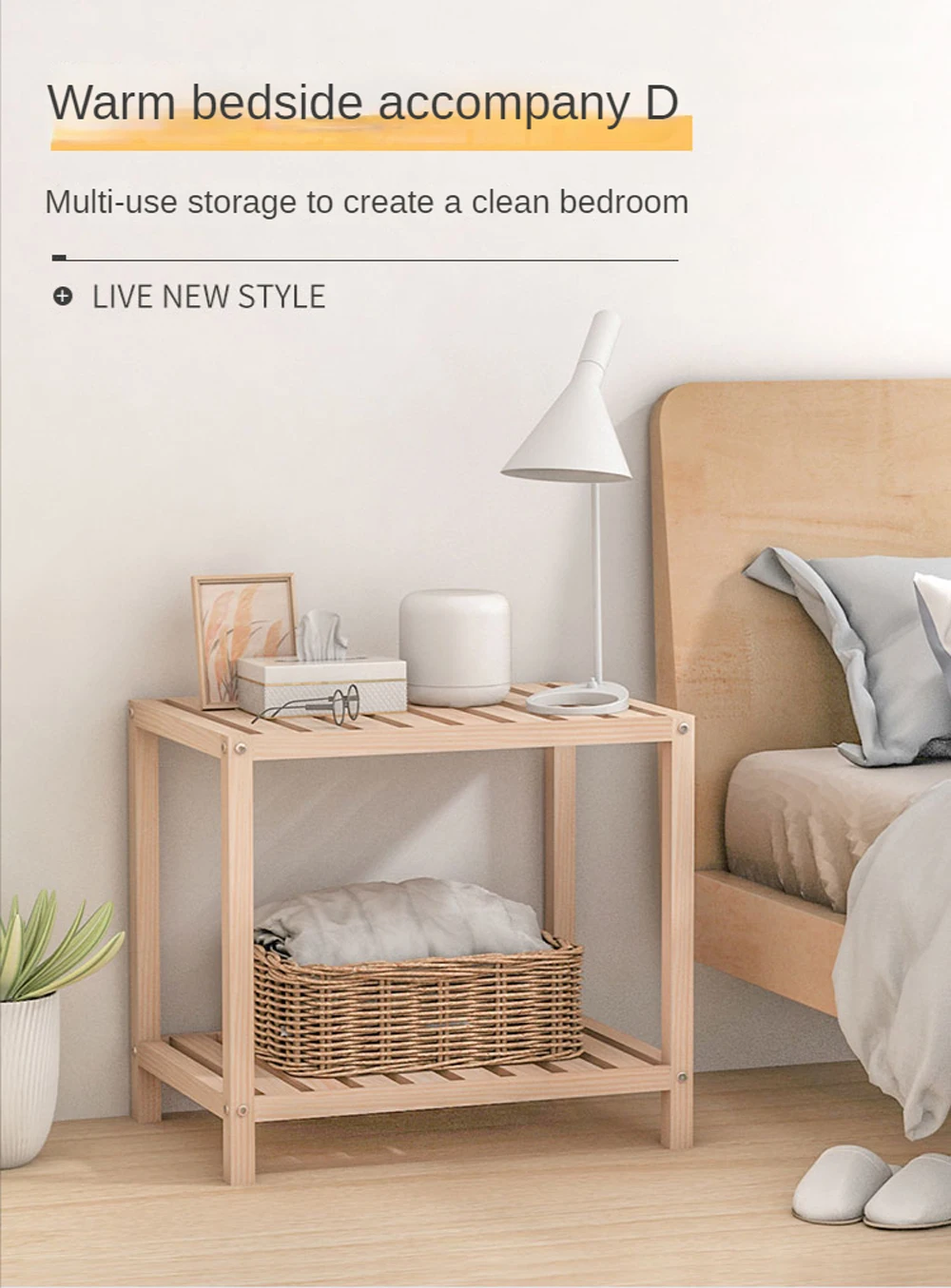 Simple Solid Wood Bedroom Bedside Table Book Shelf Beside The Room Bed Nordic Style Log Partition Bed Side Table
Simple Solid Wood Bedroom Bedside Table Book Shelf Beside The Room Bed Nordic Style Log Partition Bed Side Table