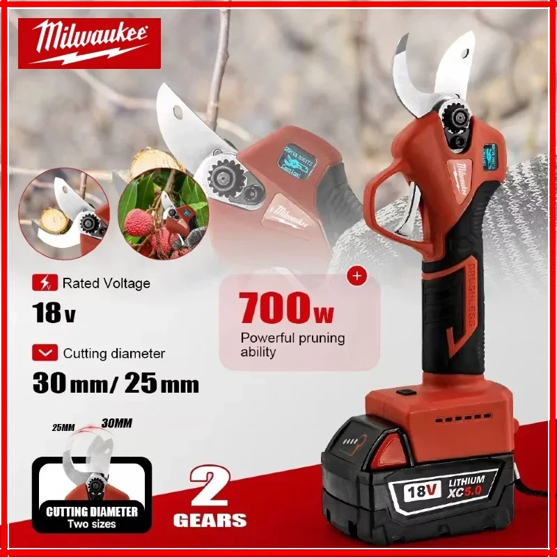 Milwaukee 25 мм аккумуляторные электрические ножницы бесщеточные ручные садовые кустарники обрезка ветвей деревьев резак для батареи 18 В
Milwaukee 25 мм аккумуляторные электрические ножницы бесщеточные ручные садовые кустарники обрезка ветвей деревьев резак для батареи 18 В