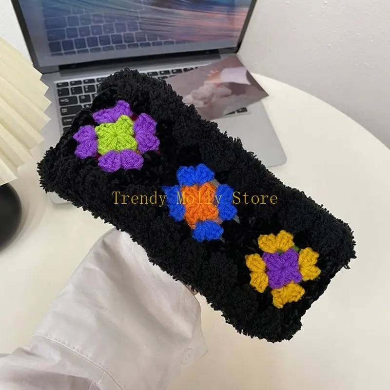 N5KB Novelty Women Pastoral Crochet Headband Plush Thicken Knitted Headband Elasticity Hairband Winter Windproof
N5KB Novelty Women Pastoral Crochet Headband Plush Thicken Knitted Headband Elasticity Hairband Winter Windproof