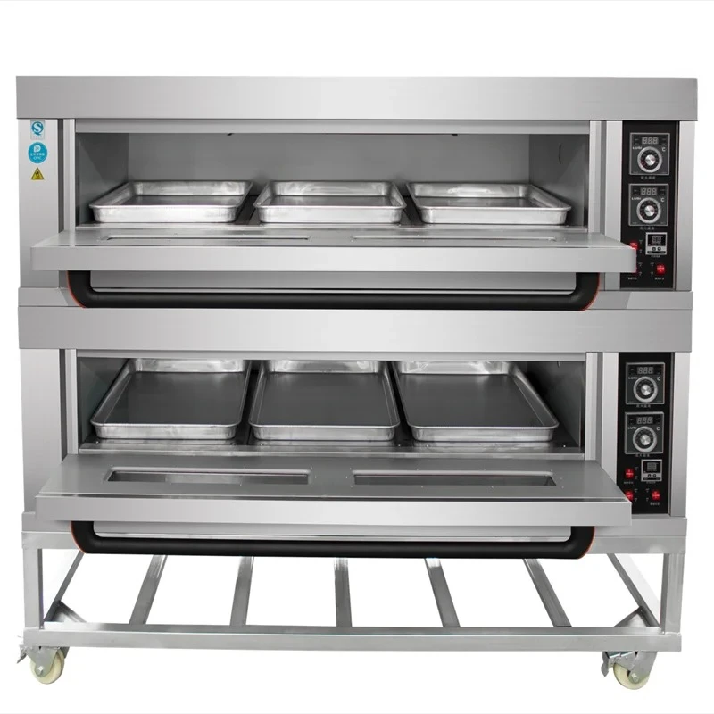 6 Tray Commercial Stainless Steel Professional Bakery Bread 2 Double Deck Gas Oven Prices Baking Pizza Electric 6 Trays Oven 
6 Tray Commercial Stainless Steel Professional Bakery Bread 2 Double Deck Gas Oven Prices Baking Pizza Electric 6 Trays Oven