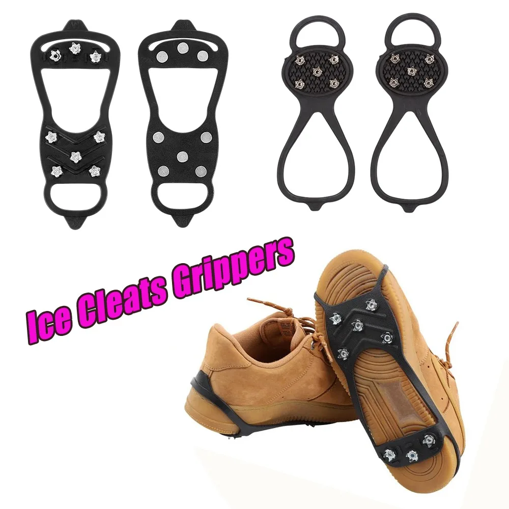 Ice Cleats Crampons Unisex 5 /8 Teeth Anti Slip Snow Grips Hiking Camping Outdoor Ice Climbing Traction Spikes Winter Gear
Ice Cleats Crampons Unisex 5 /8 Teeth Anti Slip Snow Grips Hiking Camping Outdoor Ice Climbing Traction Spikes Winter Gear