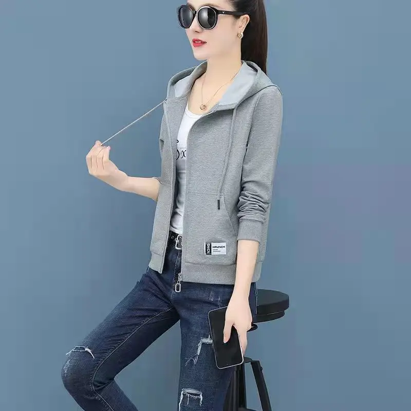 Women's Autumn Fashion Simplicity Solid Color Long Sleeve Hoodies Women Clothes Casual Loose All-match Temperament Tops Coat
Women's Autumn Fashion Simplicity Solid Color Long Sleeve Hoodies Women Clothes Casual Loose All-match Temperament Tops Coat