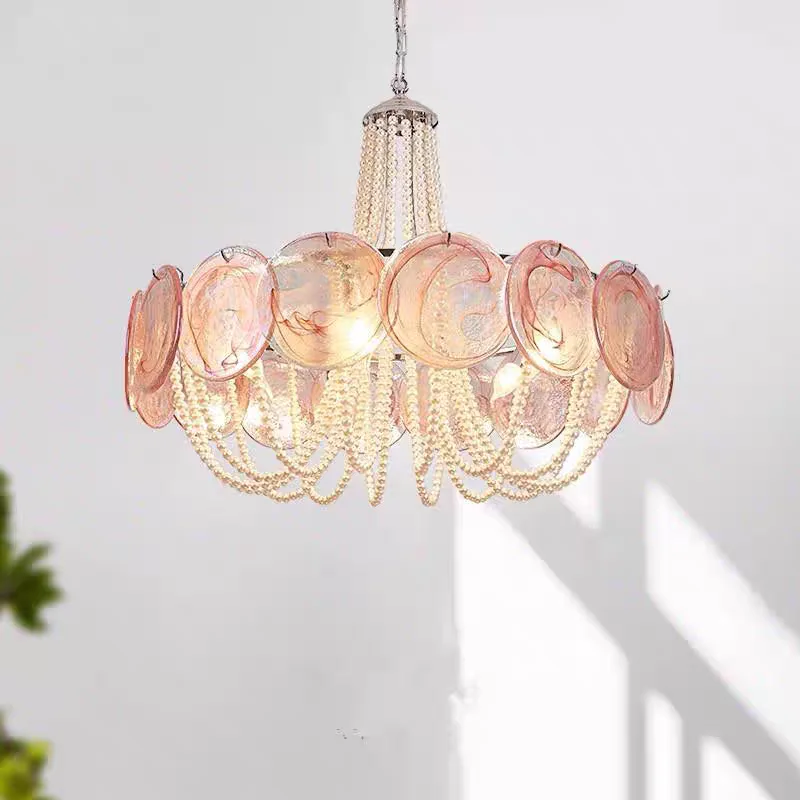 French retro living room main light, atmospheric romantic pearl pendant light, bedroom dining room decorative light
French retro living room main light, atmospheric romantic pearl pendant light, bedroom dining room decorative light