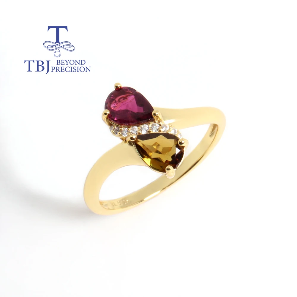 Simple design Light luxury gemstone Natural tourmaline 18K yellow sterling silver ring for women and girls fine gift
Simple design Light luxury gemstone Natural tourmaline 18K yellow sterling silver ring for women and girls fine gift