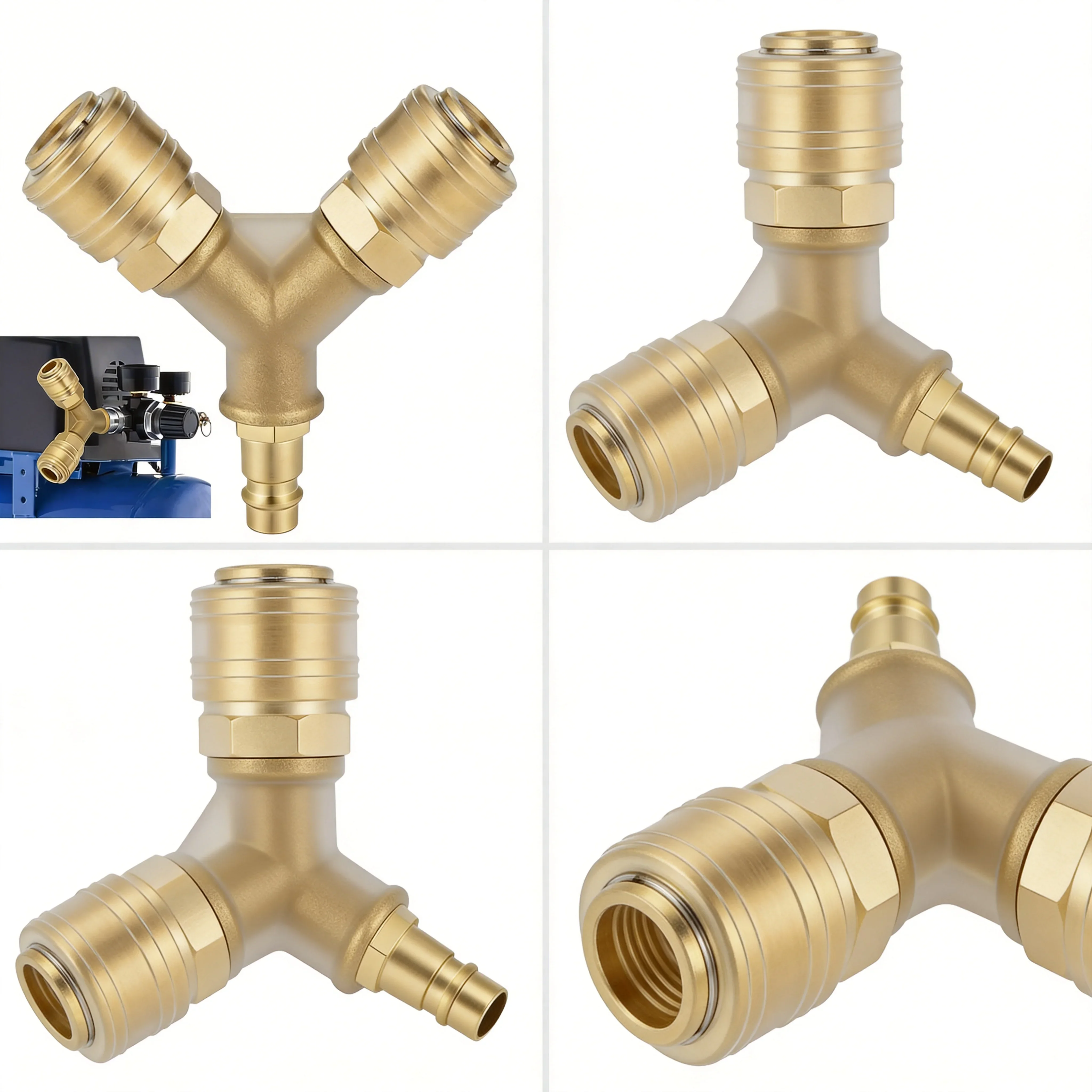 1pc 1/4 Compressed Air Fitting 3 Way Compressed Air Distributor Air Filter Fittings For Pneumatic Systems Production Lines
1pc 1/4 Compressed Air Fitting 3 Way Compressed Air Distributor Air Filter Fittings For Pneumatic Systems Production Lines