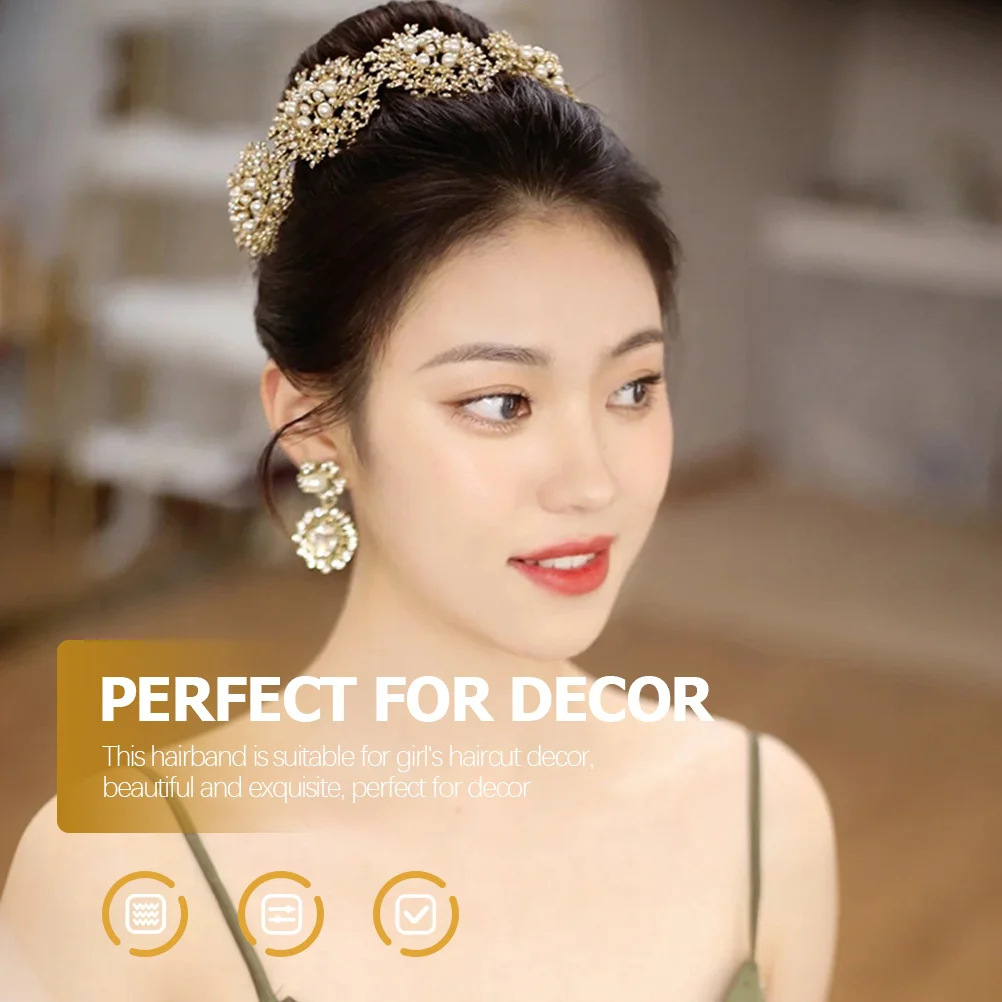 Pearl Flower Wedding Hair Accessory Rhinestone Headband Bridal Bride Headband Elegant Headdress Banquet Bride Hairband
Pearl Flower Wedding Hair Accessory Rhinestone Headband Bridal Bride Headband Elegant Headdress Banquet Bride Hairband