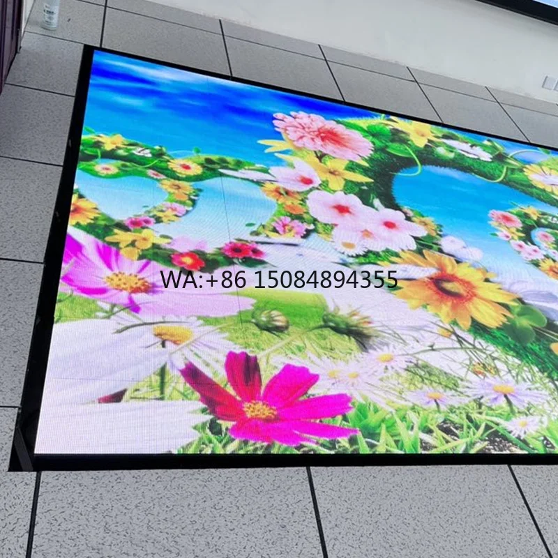 Dancing Floor Led Display Floor Tile with Interactive System Customized Size Weatherproof P3.91 P4.81 Floor Tile Led Display
Dancing Floor Led Display Floor Tile with Interactive System Customized Size Weatherproof P3.91 P4.81 Floor Tile Led Display