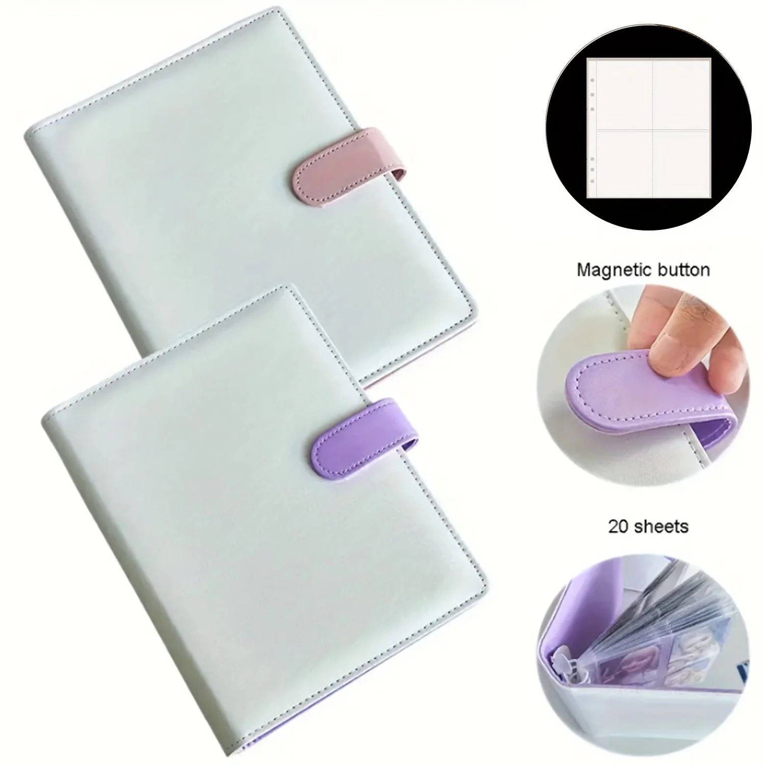 A5 Card Photo Album Photocard Binder,Card Protectors 6 Ring Sleeve Pages, 80 Photocard Holder Book for Organizing Trading Cards
A5 Card Photo Album Photocard Binder,Card Protectors 6 Ring Sleeve Pages, 80 Photocard Holder Book for Organizing Trading Cards