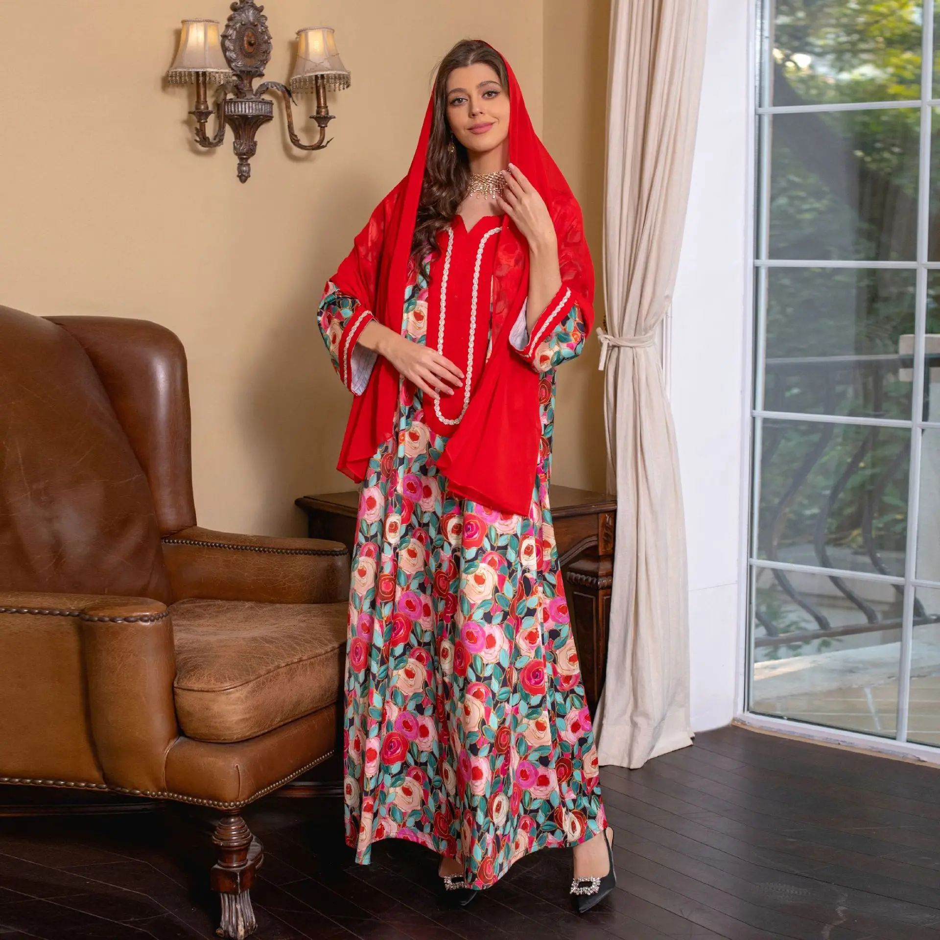 AB260 2023 Muslim gowns Fashion embroidered gowns fried dough twist color diamond hot drill Fashion luxury women's clothing
AB260 2023 Muslim gowns Fashion embroidered gowns fried dough twist color diamond hot drill Fashion luxury women's clothing