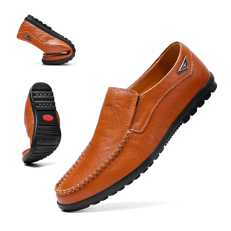 Genuine Leather Men Casual Shoes Brand Soft Italian Men Loafers Moccasins Breathable Slip on Black Driving Shoes Plus Size 38-46
Genuine Leather Men Casual Shoes Brand Soft Italian Men Loafers Moccasins Breathable Slip on Black Driving Shoes Plus Size 38-46