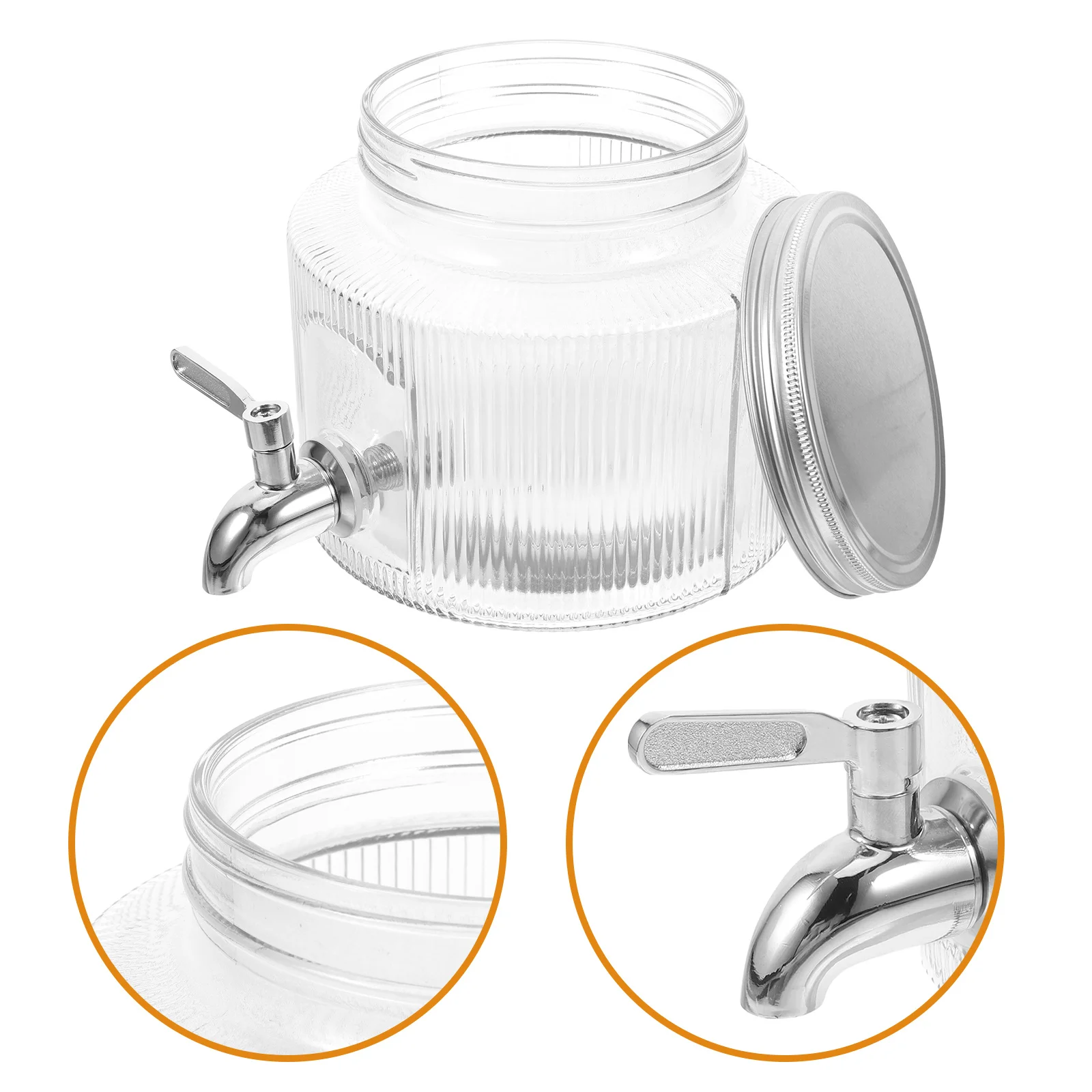 Beverage Dispenser Glass Jar with Spout Large Capacity for Juice Soda Iced Coffee Fridge Home Party Use Juice Dispenser
Beverage Dispenser Glass Jar with Spout Large Capacity for Juice Soda Iced Coffee Fridge Home Party Use Juice Dispenser