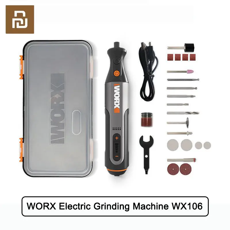 Xiaomi Worx 8V Rotary Tool WX106 Cordless Mini Drill Rechargeable Variable Speed Power Tool Engraving Grinding Polishing Machine
Xiaomi Worx 8V Rotary Tool WX106 Cordless Mini Drill Rechargeable Variable Speed Power Tool Engraving Grinding Polishing Machine