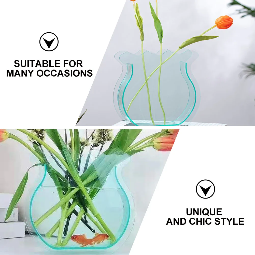 1pc Fish Tail Vase Simple Style Hydroponic Semitransparent Flower Arrangement Vase For Fresh Dried Flowers Home Office Wedding
1pc Fish Tail Vase Simple Style Hydroponic Semitransparent Flower Arrangement Vase For Fresh Dried Flowers Home Office Wedding