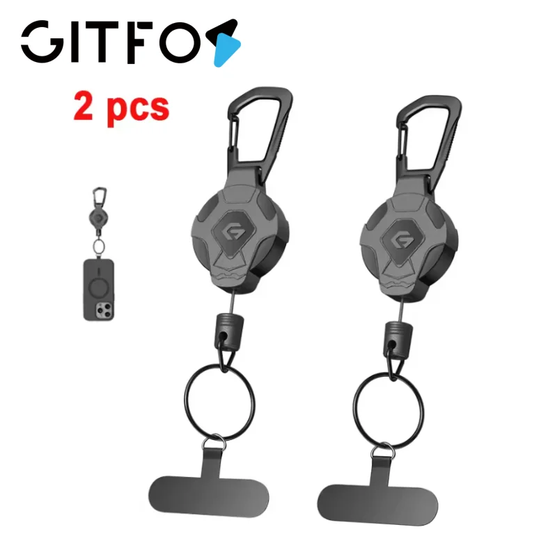 GITFOS Retractable Keychain Heavy Duty Tactical ID Badge Reel Strap Holder With Phone clip fastener Retractable Cord KeyRing
GITFOS Retractable Keychain Heavy Duty Tactical ID Badge Reel Strap Holder With Phone clip fastener Retractable Cord KeyRing